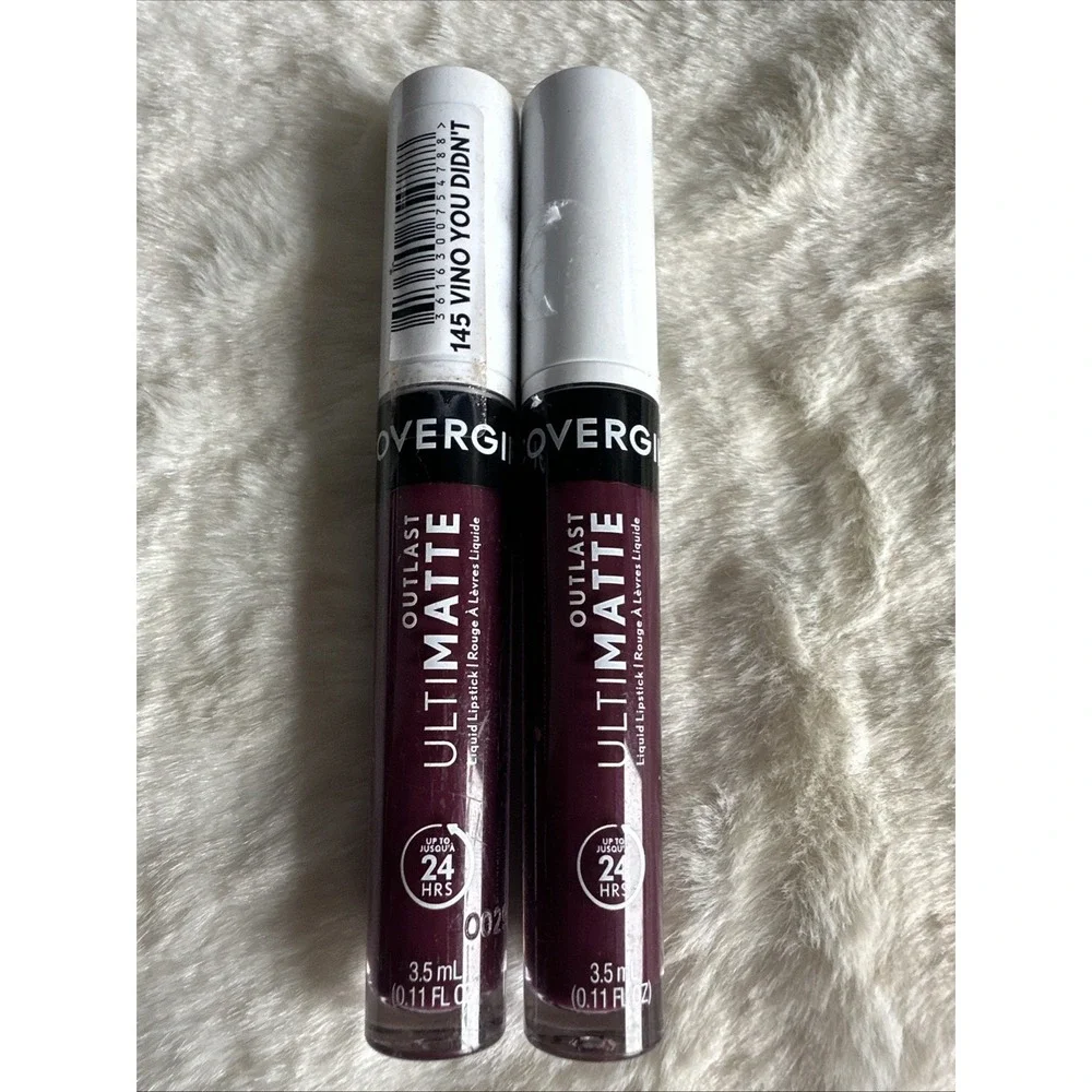 (2) Covergirl Outlast Ultimatte Liquid Lipstick Sealed 145 - Vino You Didn't